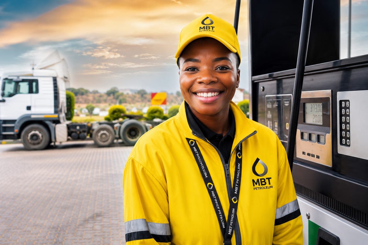 An MBT Petroleum forecourt attendant